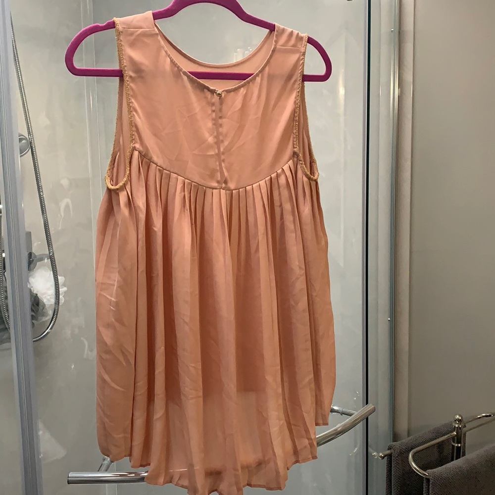 Blush Pink Sleeveless Blouse